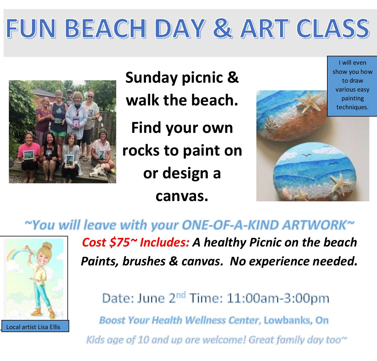 Beach Day Art Class