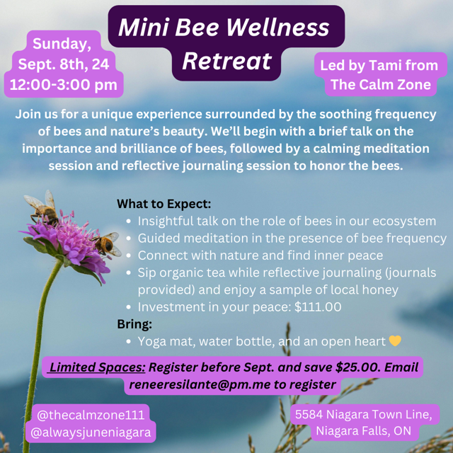 Mini Bee Wellness Retreat