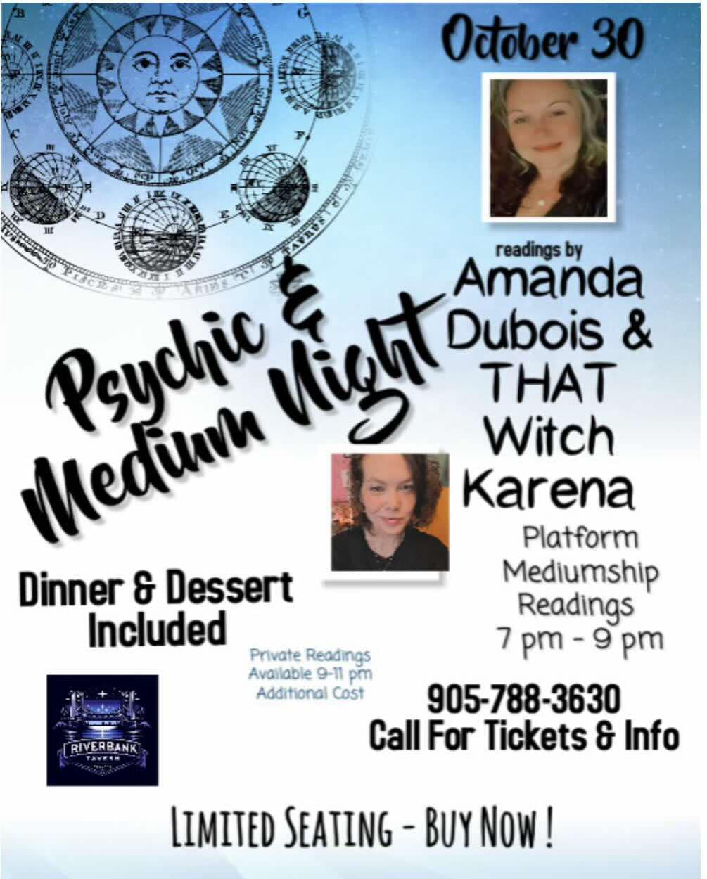 Psychic and medium night at the Riverbank Tavern