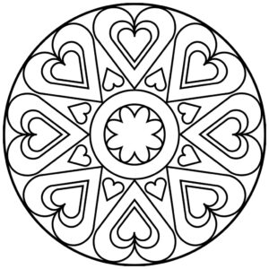 Mandalas by Nancy Broerse - February 2025 Febrary 2025 Mandala