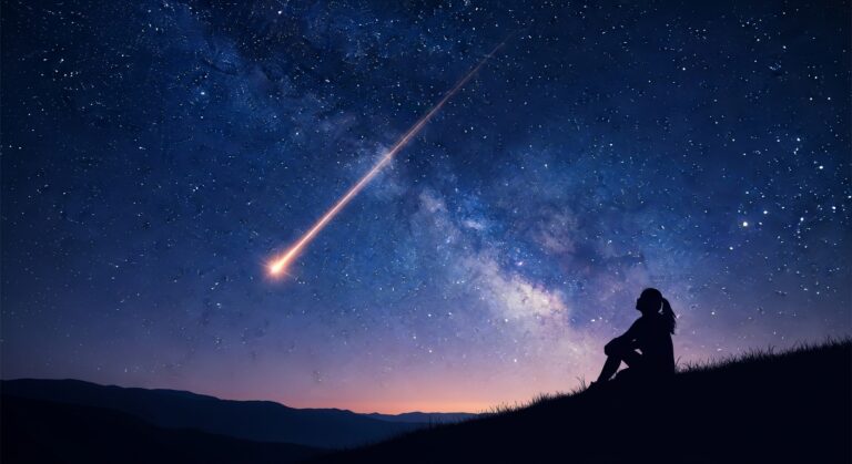 reflecting on meteor shower