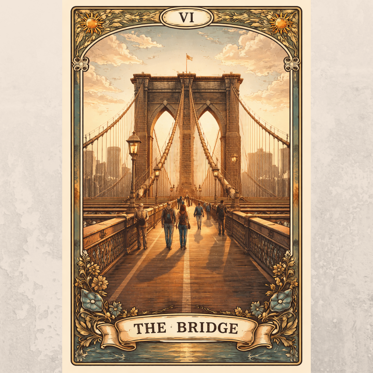 Tarot bridge lifelike square
