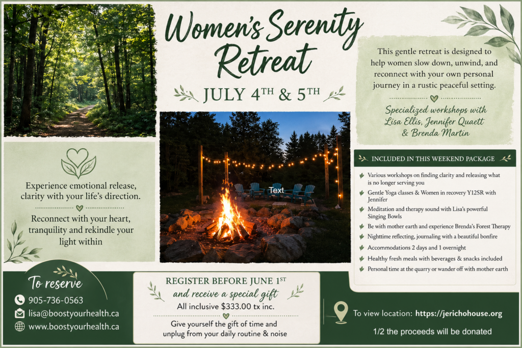 Women's Serenity Retreat Retreat Jericho 2026